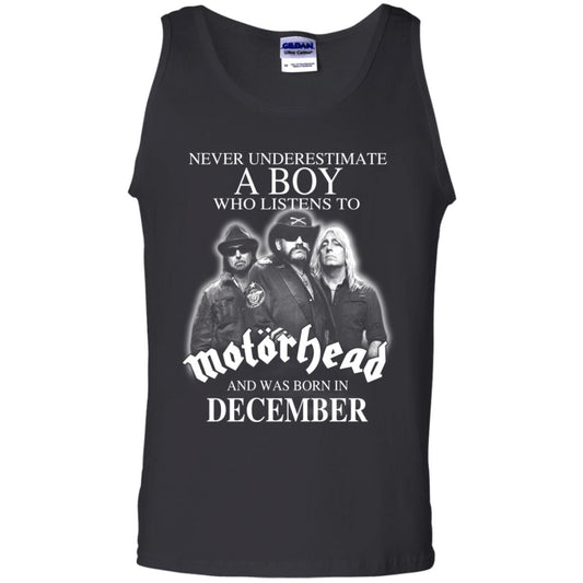 A Boy Who Listens To Motorhead And Was Born In December T-Shirts, Hoodie, Tank