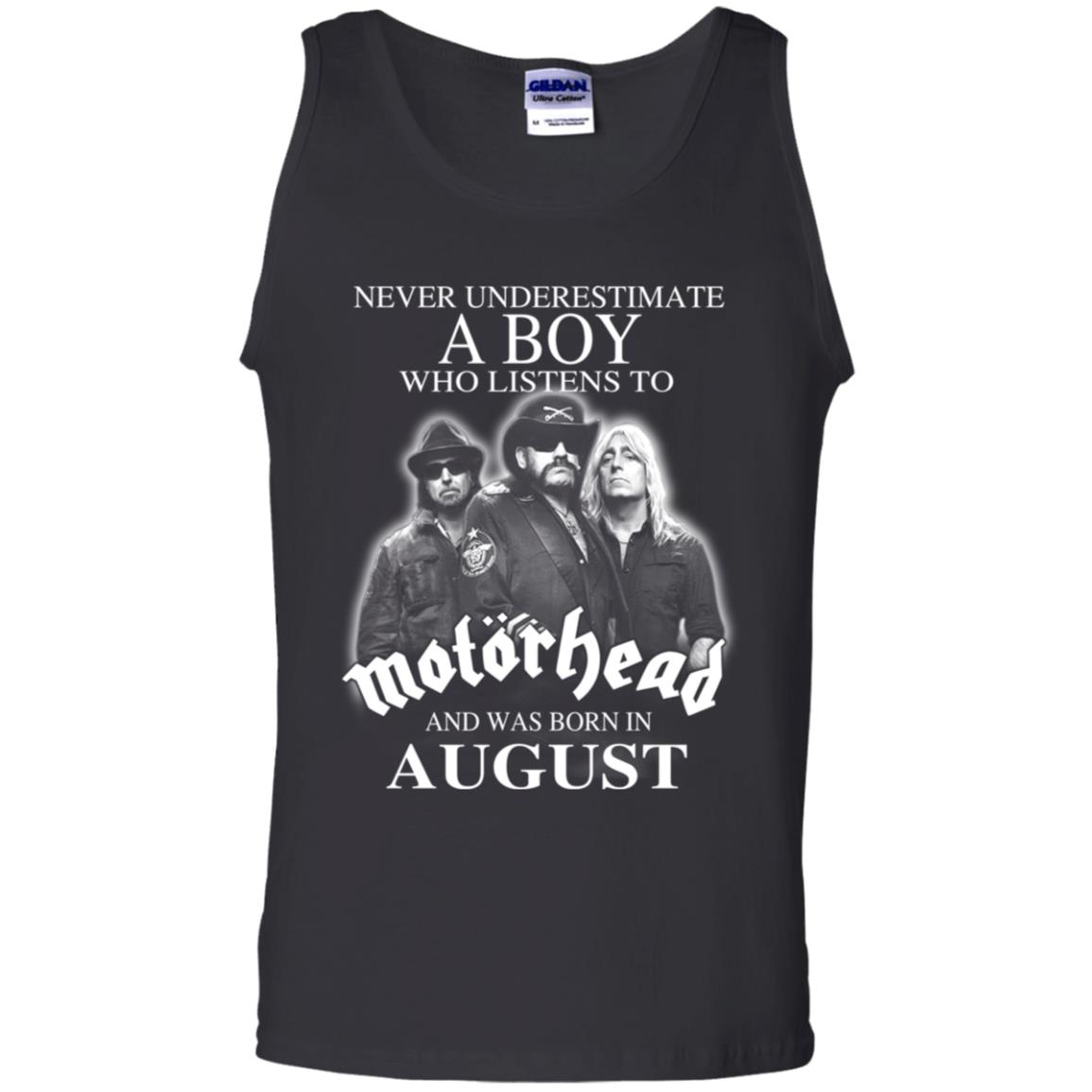 A Boy Who Listens To Motorhead And Was Born In August T-Shirts, Hoodie, Tank