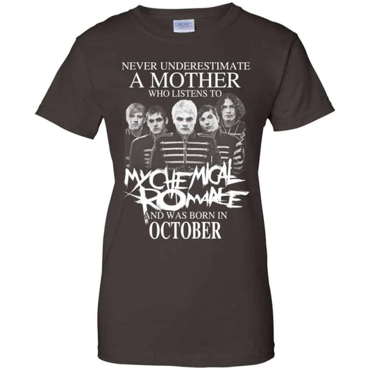 A Mother Who Listens To My Chemical Romance And Was Born In October T-Shirts, Hoodie, Tank