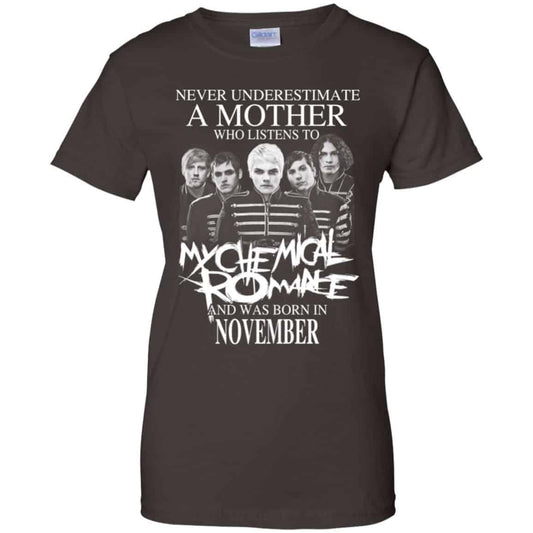 A Mother Who Listens To My Chemical Romance And Was Born In November T-Shirts, Hoodie, Tank