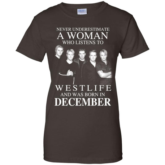 A Woman Who Listens To Westlife And Was Born In December T-Shirts, Hoodie, Tank