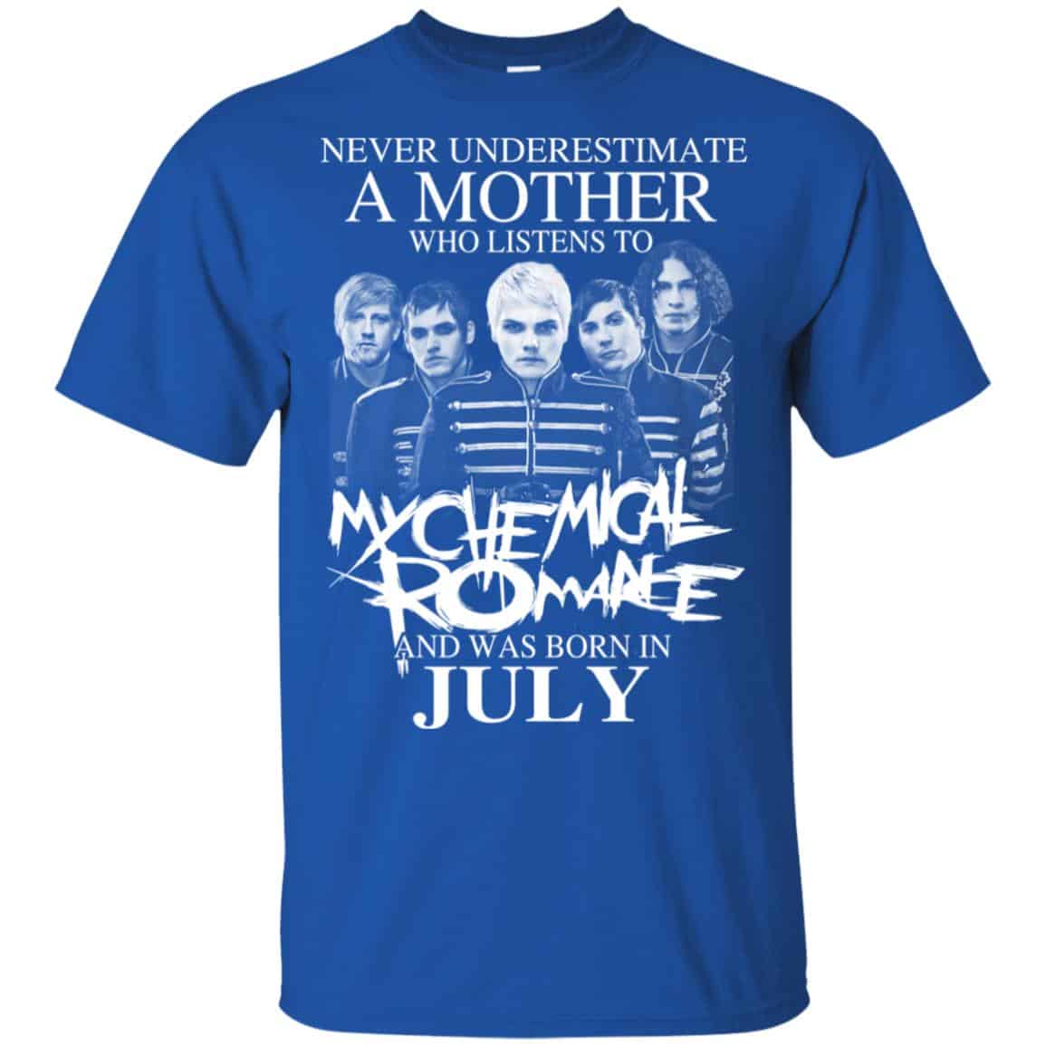 A Mother Who Listens To My Chemical Romance And Was Born In July T-Shirts, Hoodie, Tank