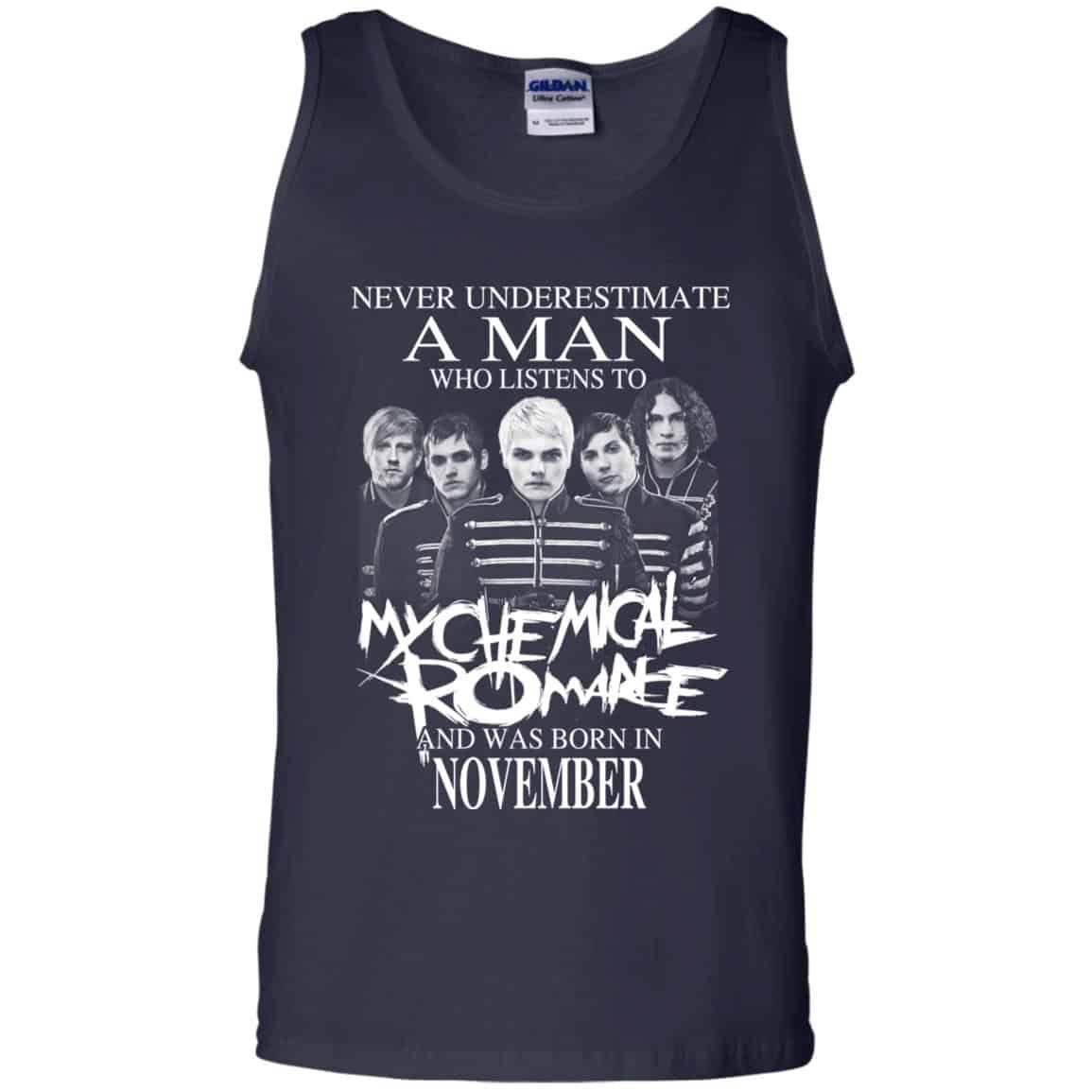 A Man Who Listens To My Chemical Romance And Was Born In November T-Shirts, Hoodie, Tank
