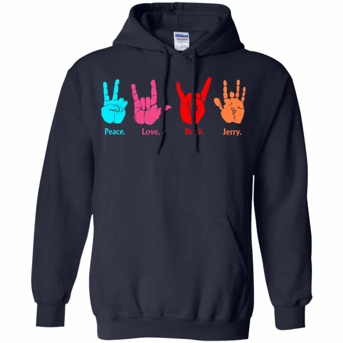 Peace Love Rock Jerry Garcia Grateful Dead Shirt, Hoodie, Tank