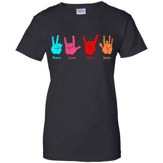 
	Peace Love Rock Jerry Garcia Grateful Dead Shirt, Hoodie, Tank