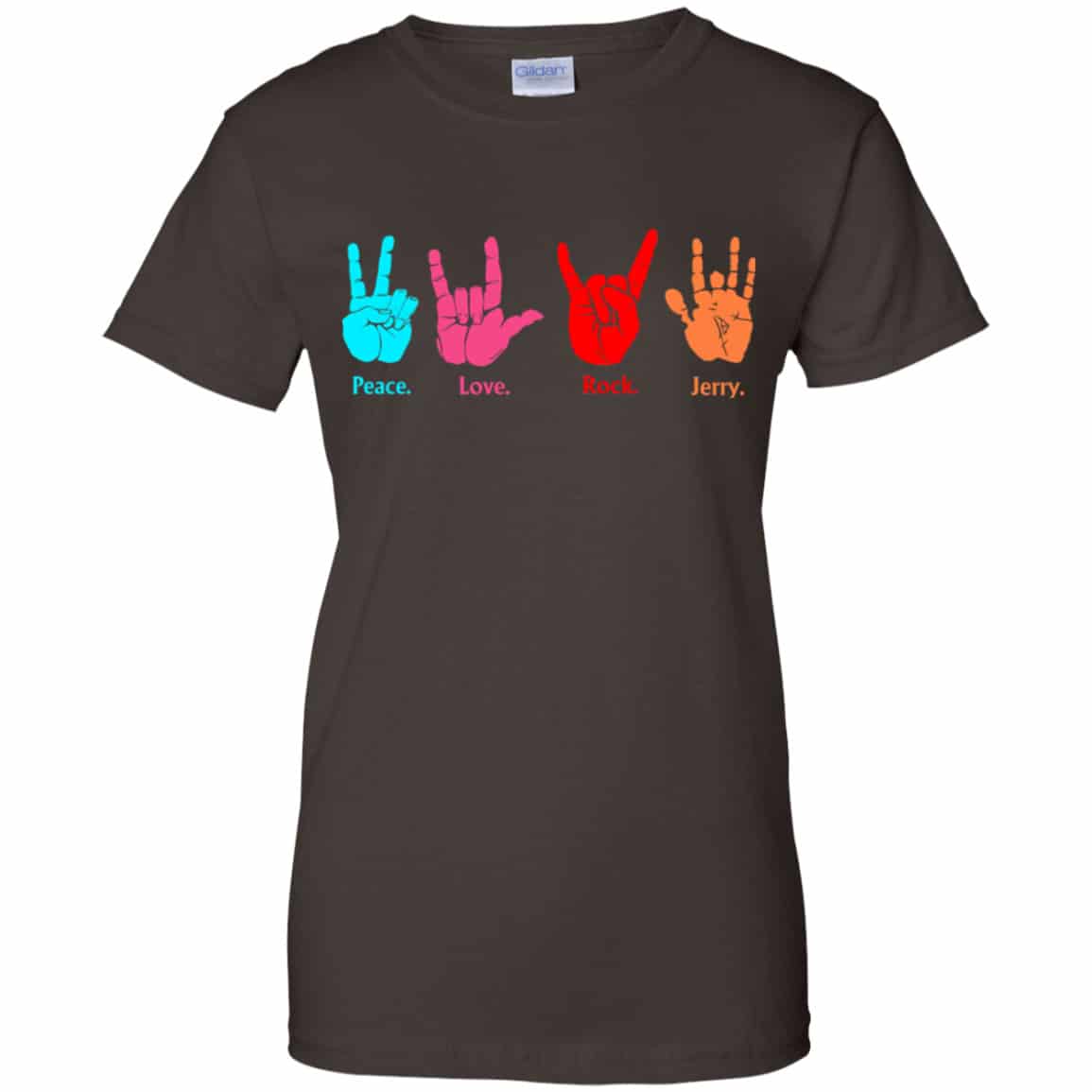 Peace Love Rock Jerry Garcia Grateful Dead Shirt, Hoodie, Tank