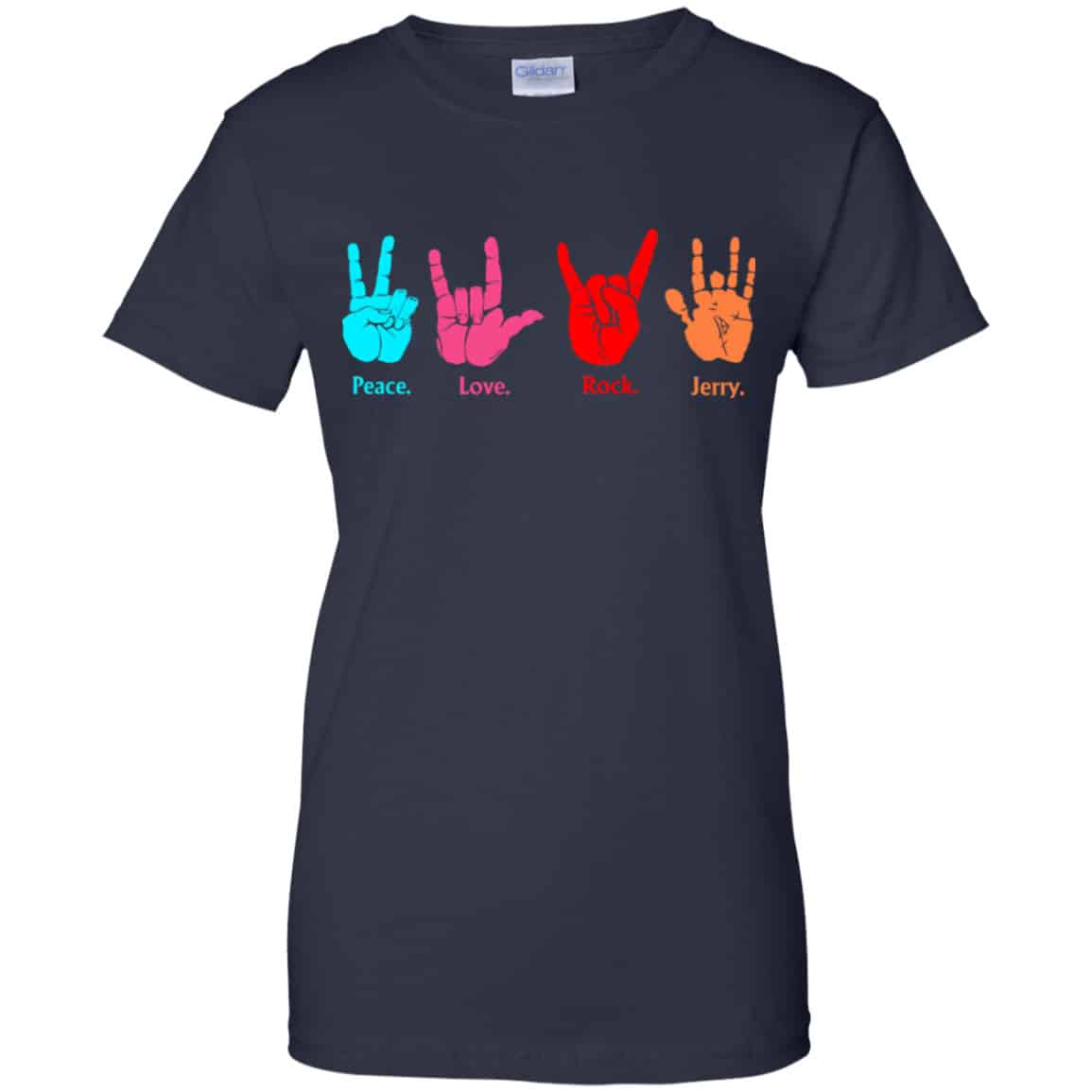 Peace Love Rock Jerry Garcia Grateful Dead Shirt, Hoodie, Tank