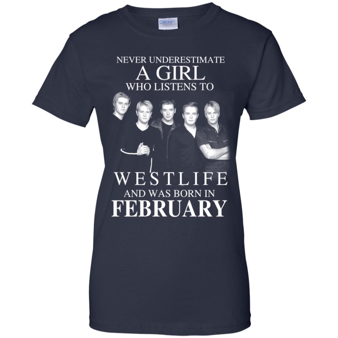 A Girl Who Listens To Westlife And Was Born In February T-Shirts, Hoodie, Tank