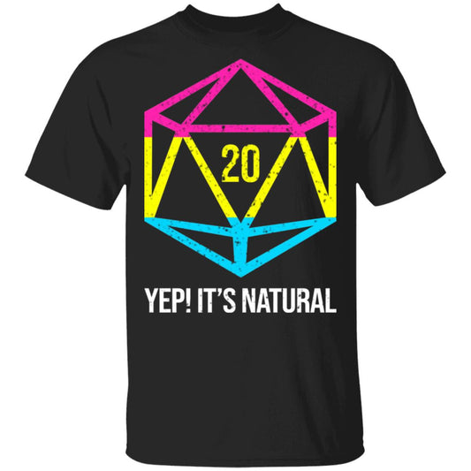 It’s Natural 20 Pansexual Flag Pride LGBT Right Saying Shirt, Hoodie, Tank