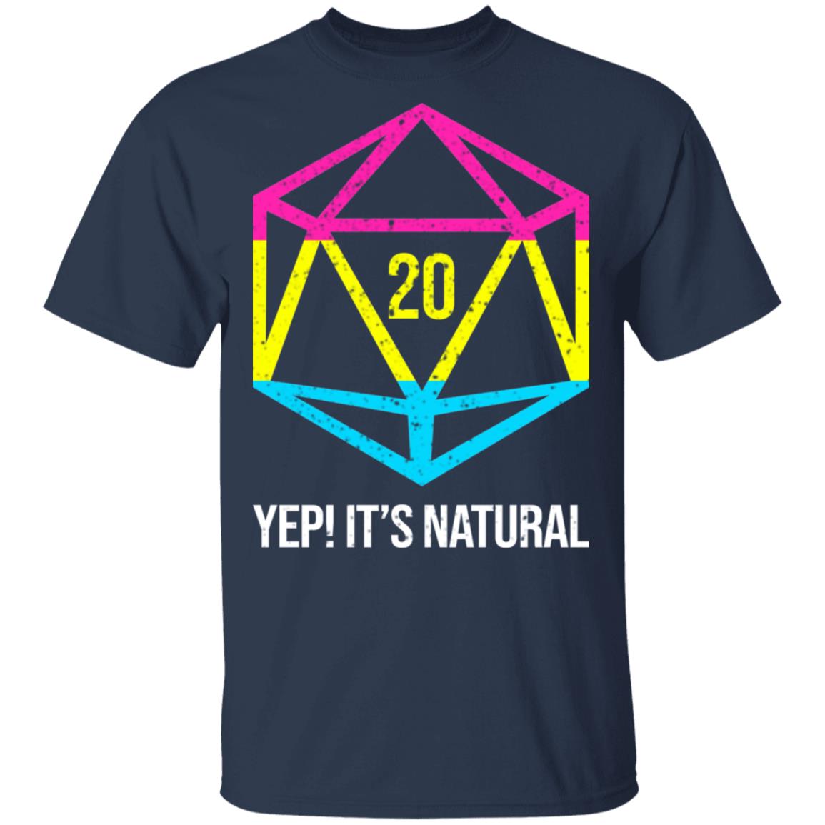 It’s Natural 20 Pansexual Flag Pride LGBT Right Saying Shirt, Hoodie, Tank