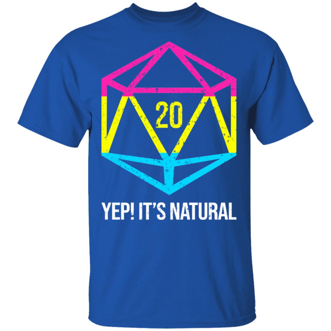 It’s Natural 20 Pansexual Flag Pride LGBT Right Saying Shirt, Hoodie, Tank