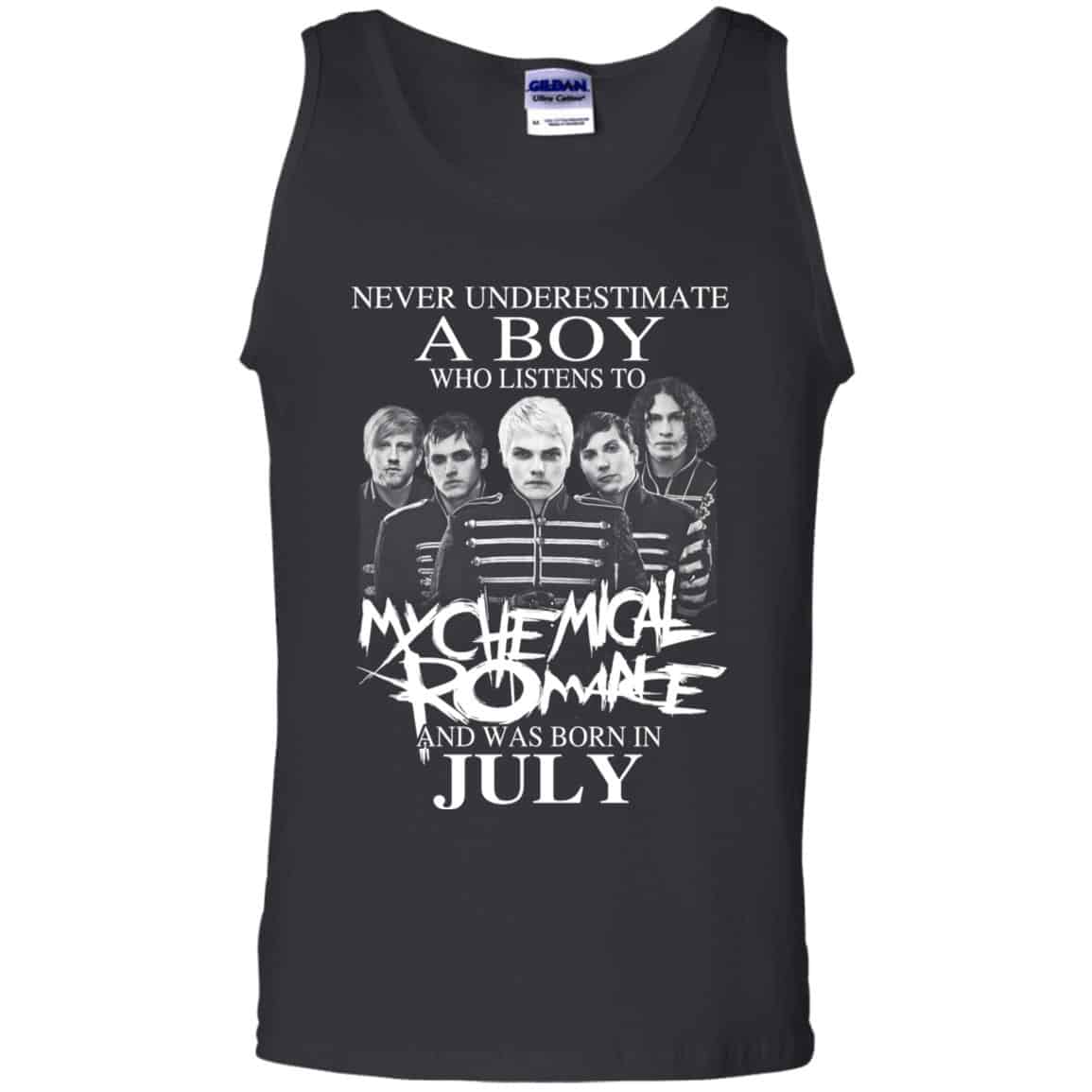 A Boy Who Listens To My Chemical Romance And Was Born In July T-Shirts, Hoodie, Tank