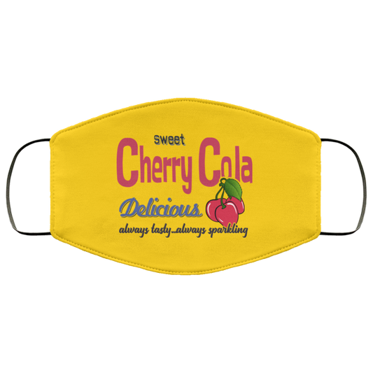Sweet Cherry Cola Delicious Always Tasty Always Sparking Face Mask