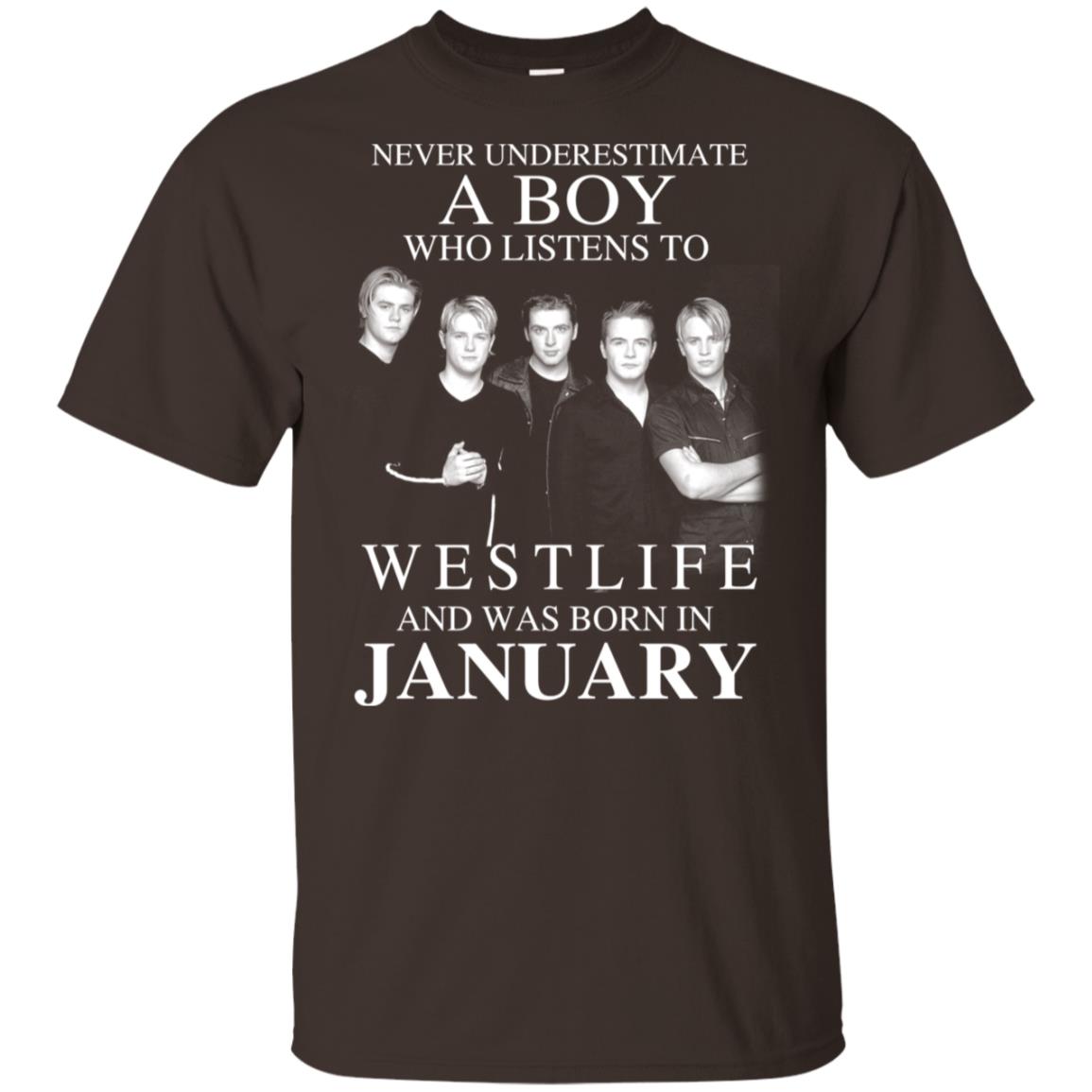 A Boy Who Listens To Westlife And Was Born In January T-Shirts, Hoodie, Tank