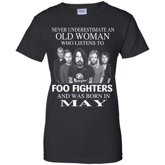 
	An Old Woman Who Listens To Foo Fighters And Was Born In May T-Shirts, Hoodie, Tank