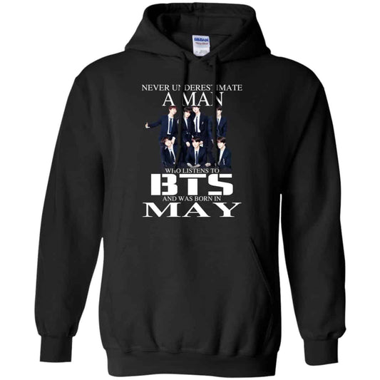 A Man Who Listens To BTS And Was Born In May T-Shirts, Hoodie, Tank