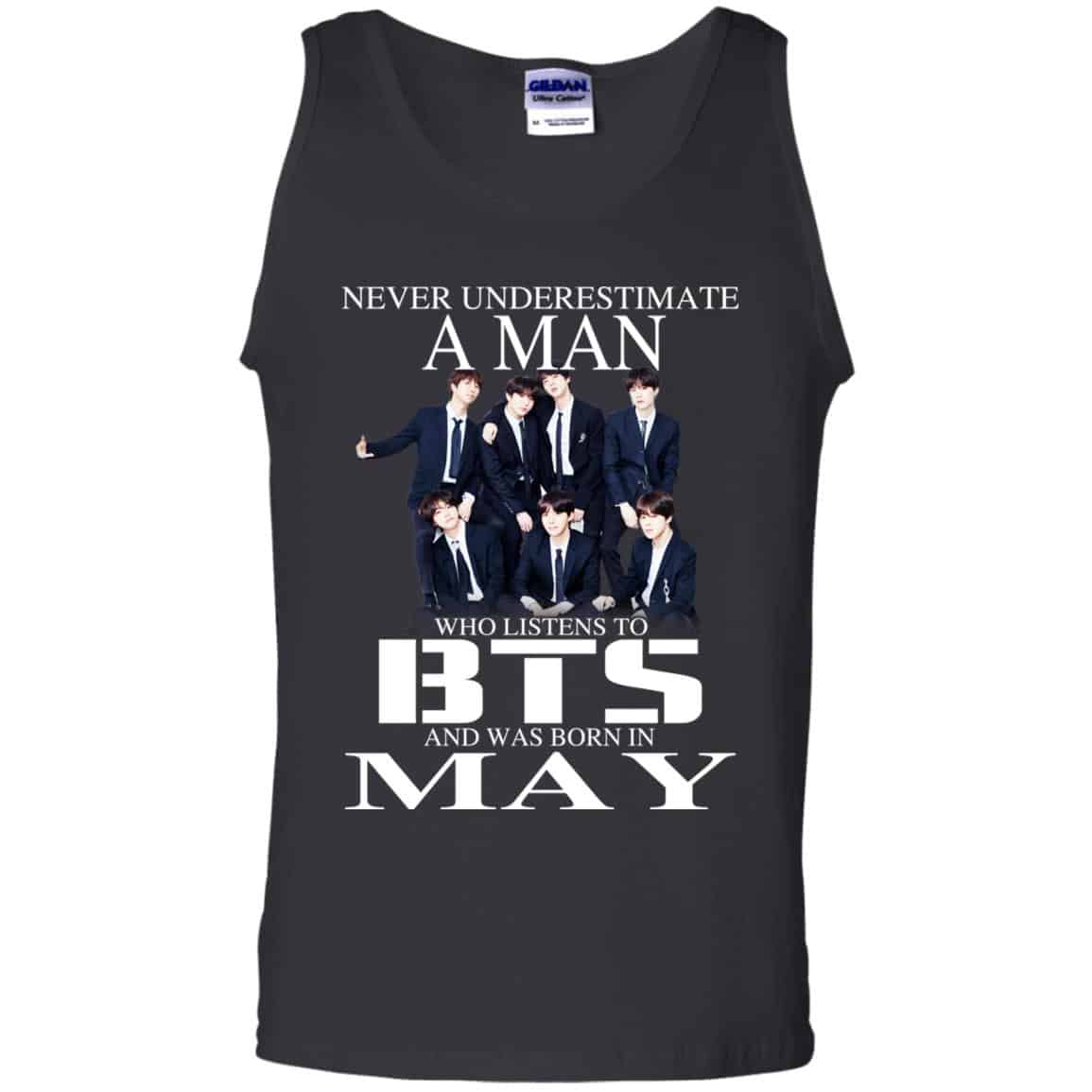 A Man Who Listens To BTS And Was Born In May T-Shirts, Hoodie, Tank