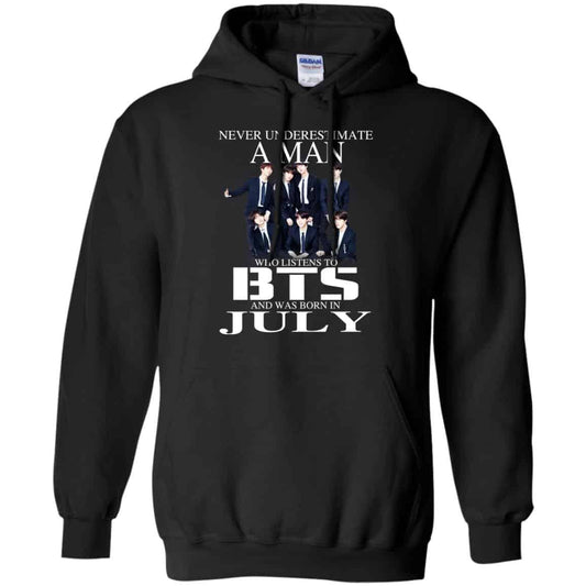 
	A Man Who Listens To BTS And Was Born In July T-Shirts, Hoodie, Tank