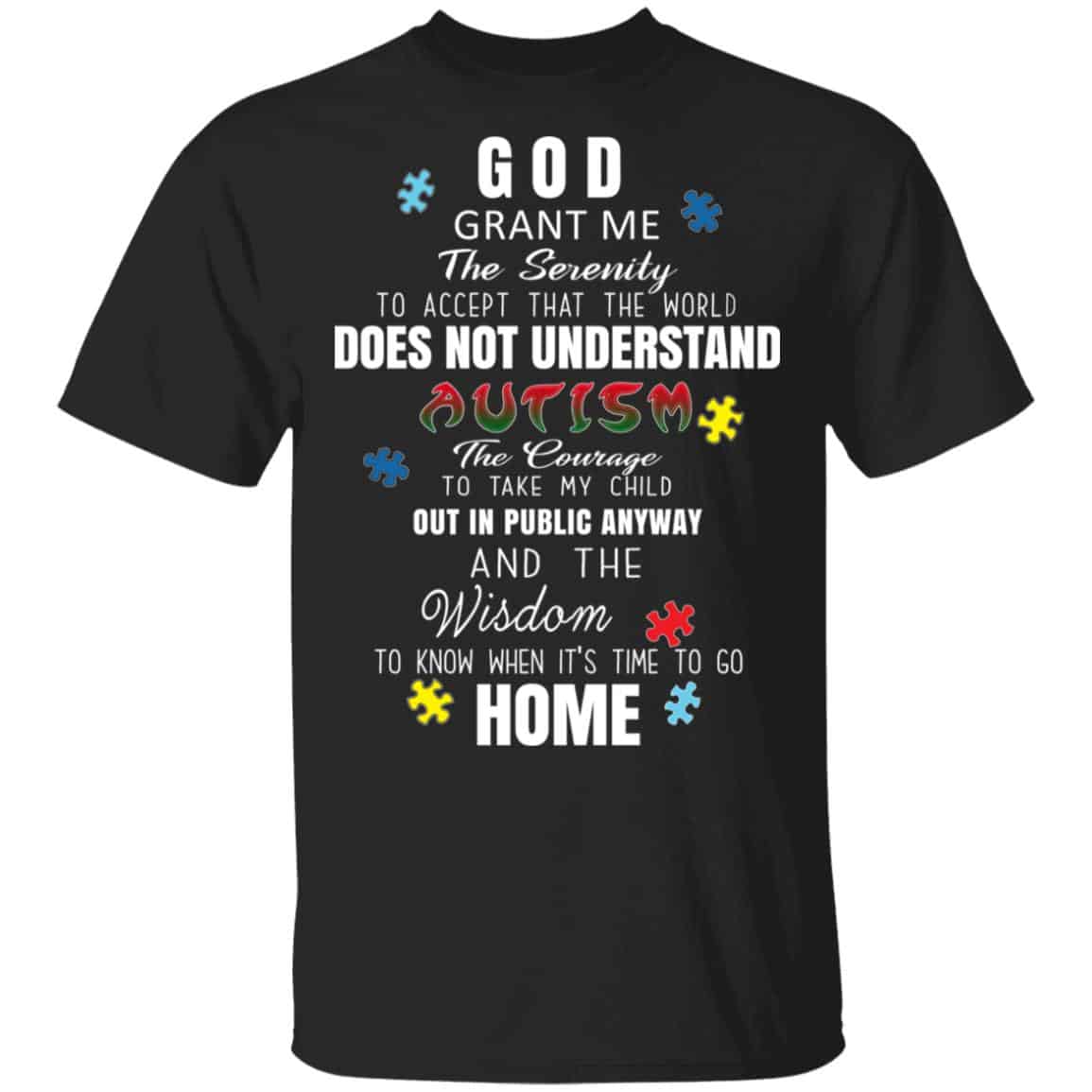 God Grant Me The Serenity To Accept That The World Does Not Understand Autism Shirt, Hoodie, Tank