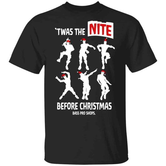 Twas The Nite Before Christmas Bass Pro Shops Shirt, Hoodie, Tank