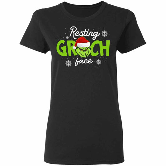 The Grinch: Resting Grinch Face Christmas Shirt, Hoodie, Tank