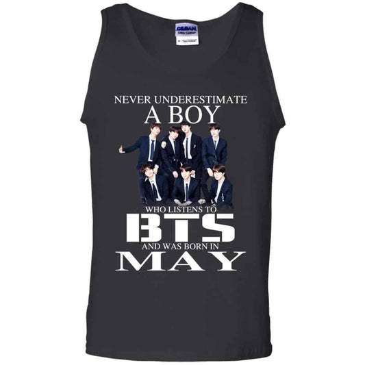 
	A Boy Who Listens To BTS And Was Born In May T-Shirts, Hoodie, Tank
