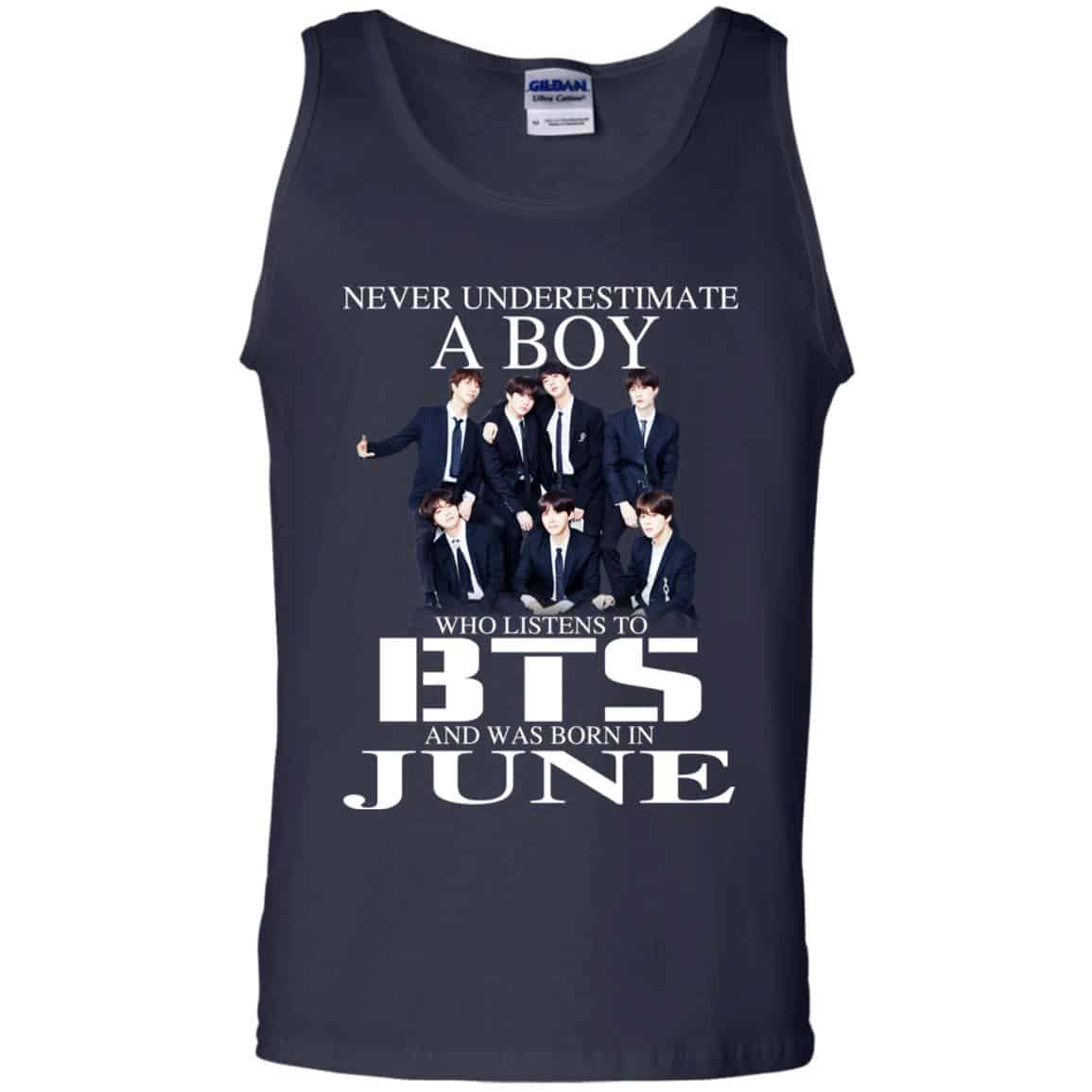 A Boy Who Listens To BTS And Was Born In June T-Shirts, Hoodie, Tank