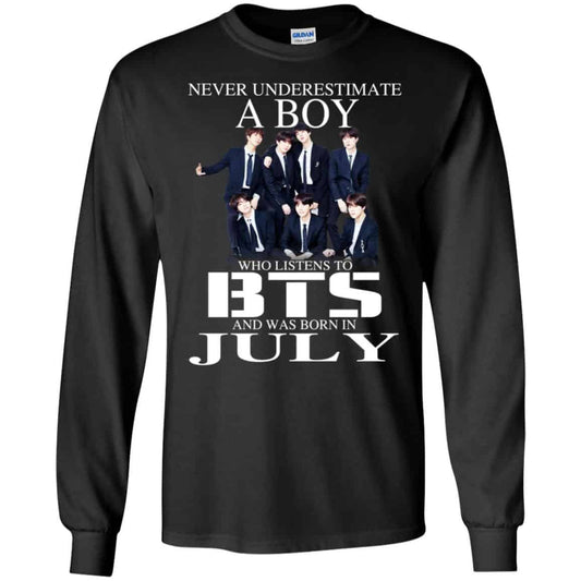 
	A Boy Who Listens To BTS And Was Born In July T-Shirts, Hoodie, Tank