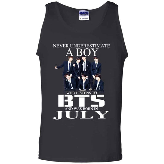 A Boy Who Listens To BTS And Was Born In July T-Shirts, Hoodie, Tank