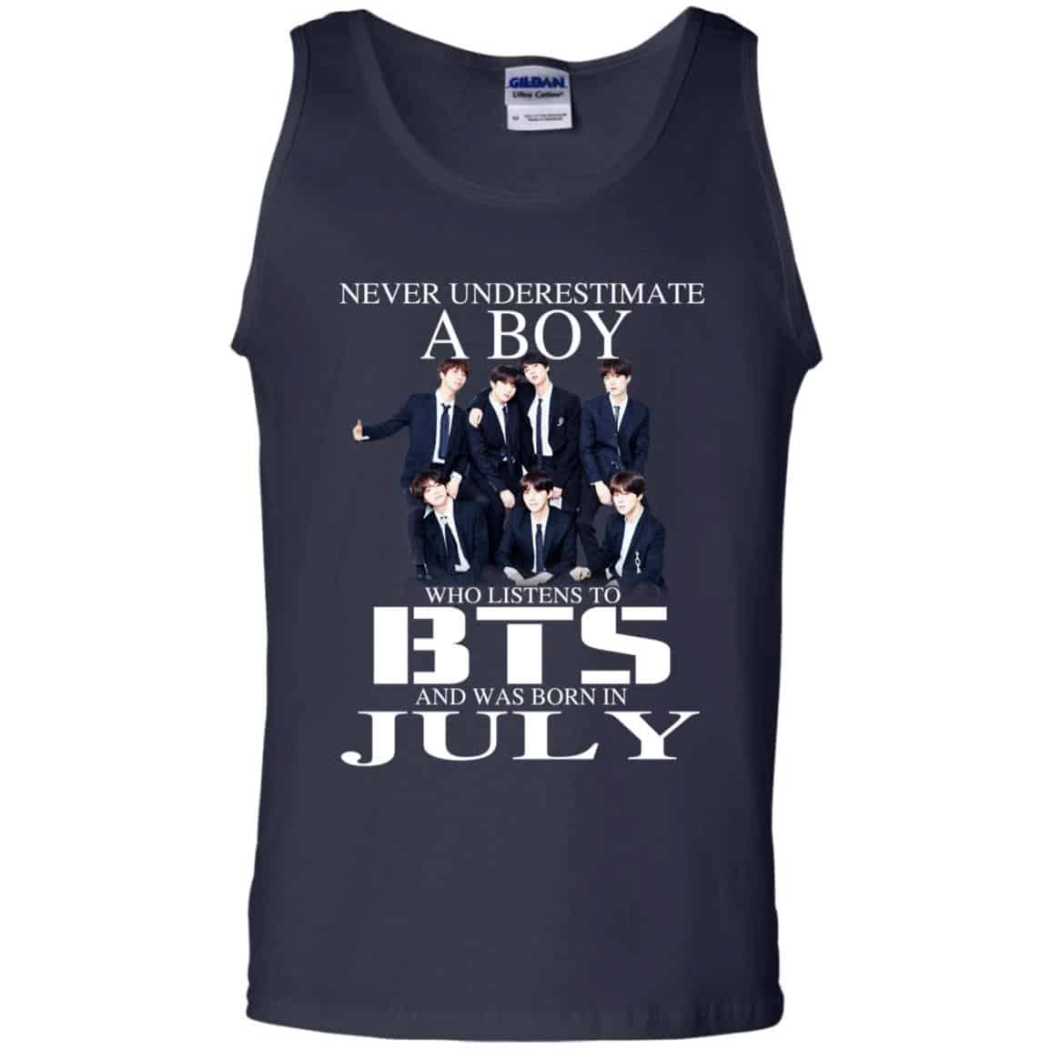 A Boy Who Listens To BTS And Was Born In July T-Shirts, Hoodie, Tank