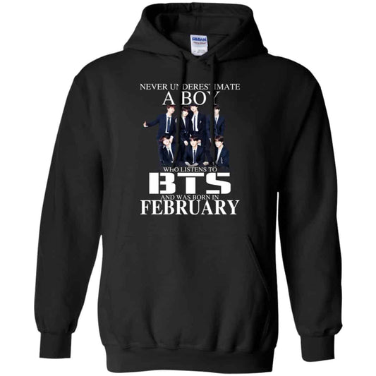 
	A Boy Who Listens To BTS And Was Born In February T-Shirts, Hoodie, Tank