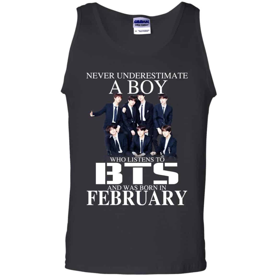 A Boy Who Listens To BTS And Was Born In February T-Shirts, Hoodie, Tank