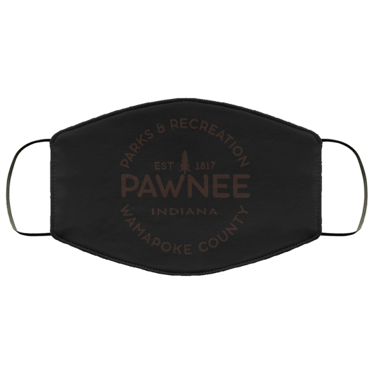 Parks & Recreation Pawnee Indiana 1817 Wamapoke Country Face Mask