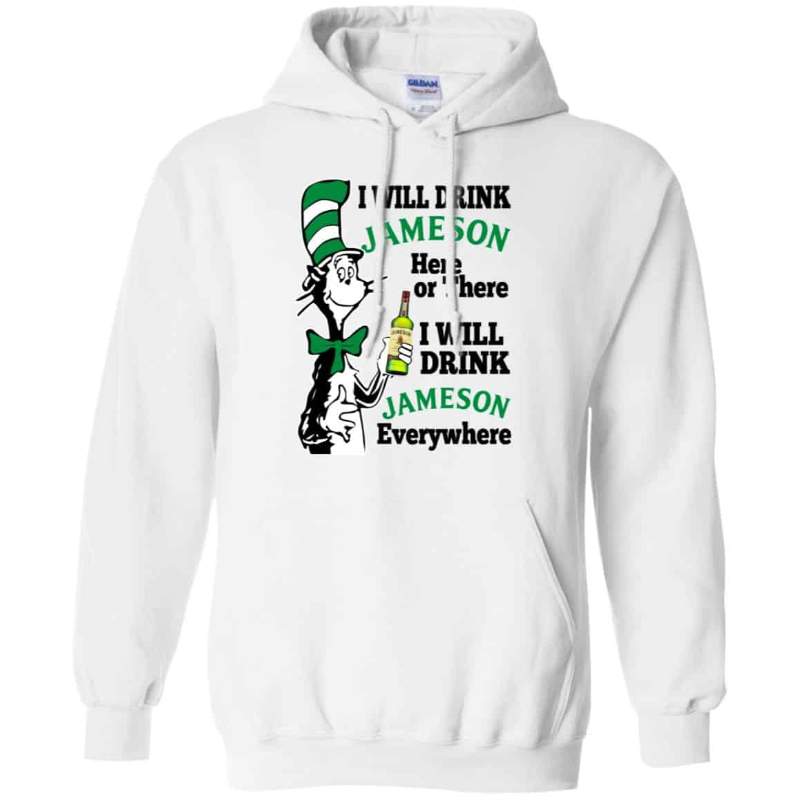 Dr Seuss: I Will Drink Jameson Here Or There I Will Drink Jameson Everywhere T-Shirts, Hoodie, Tank