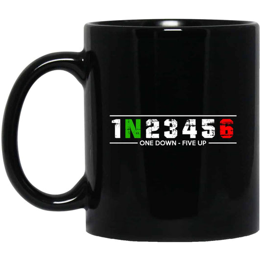 1 N 2 3 4 5 6 One Down Five Up Mug