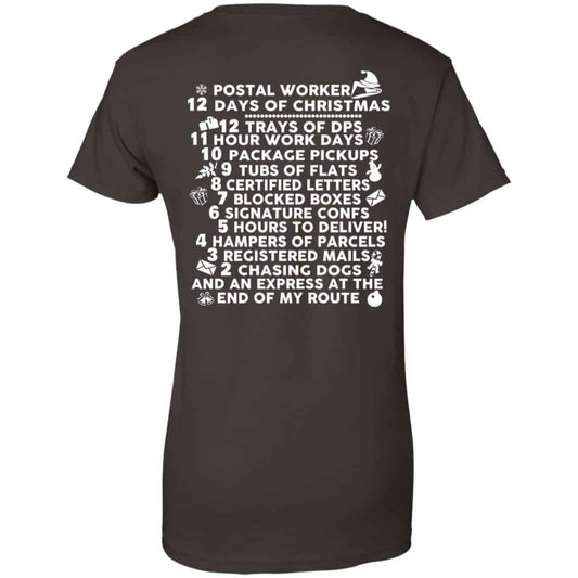 Postal Worker 12 Days Of Christmas T-Shirts, Hoodie, Tank