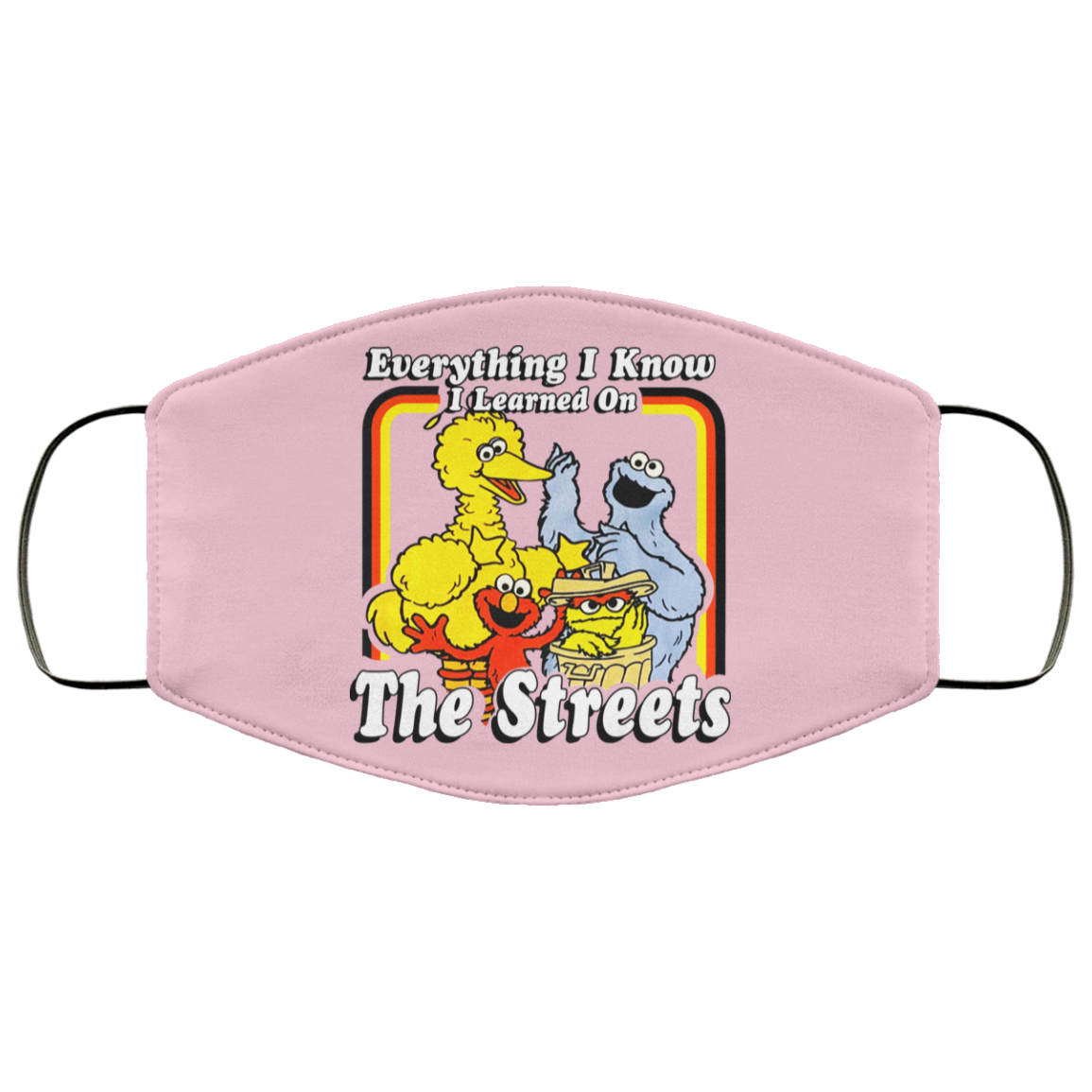 Everything I Know I Learned On The Streets Face Mask