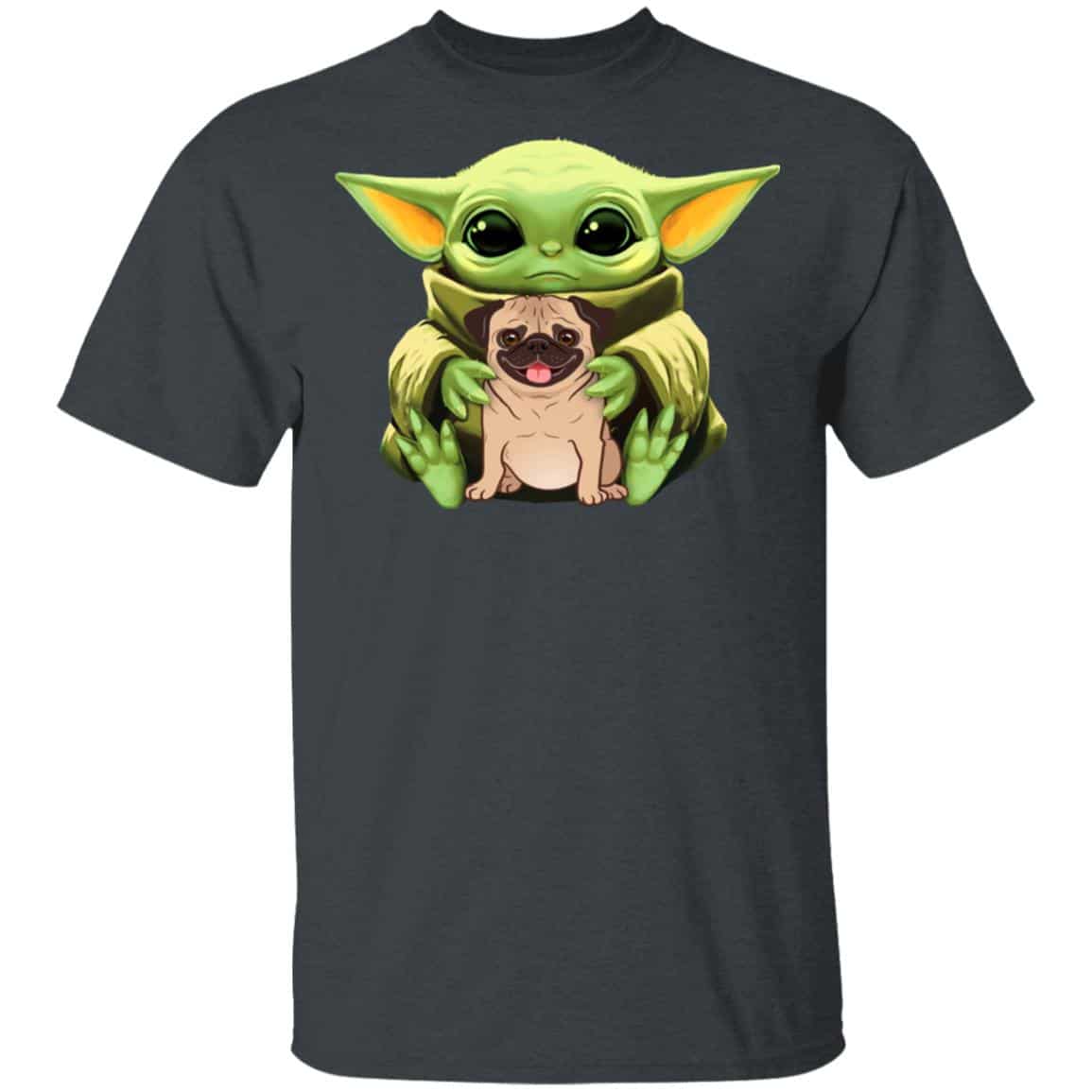 Baby Yoda Hug Pug Dog Shirt, Hoodie, Tank