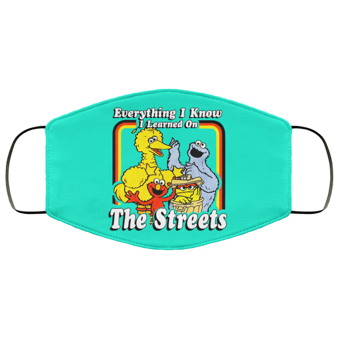 Everything I Know I Learned On The Streets Face Mask