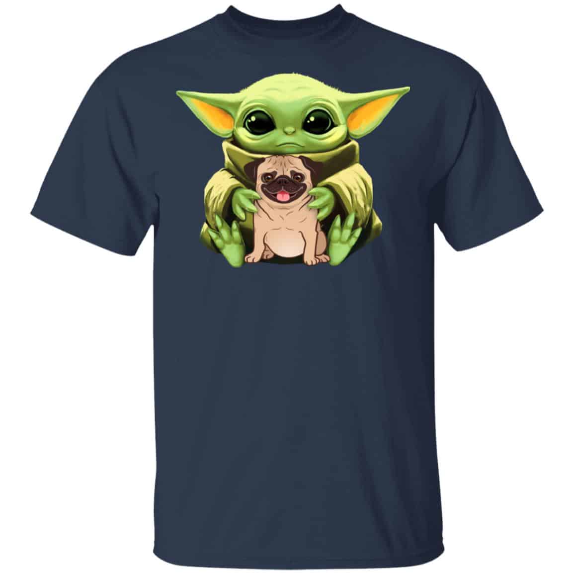 Baby Yoda Hug Pug Dog Shirt, Hoodie, Tank
