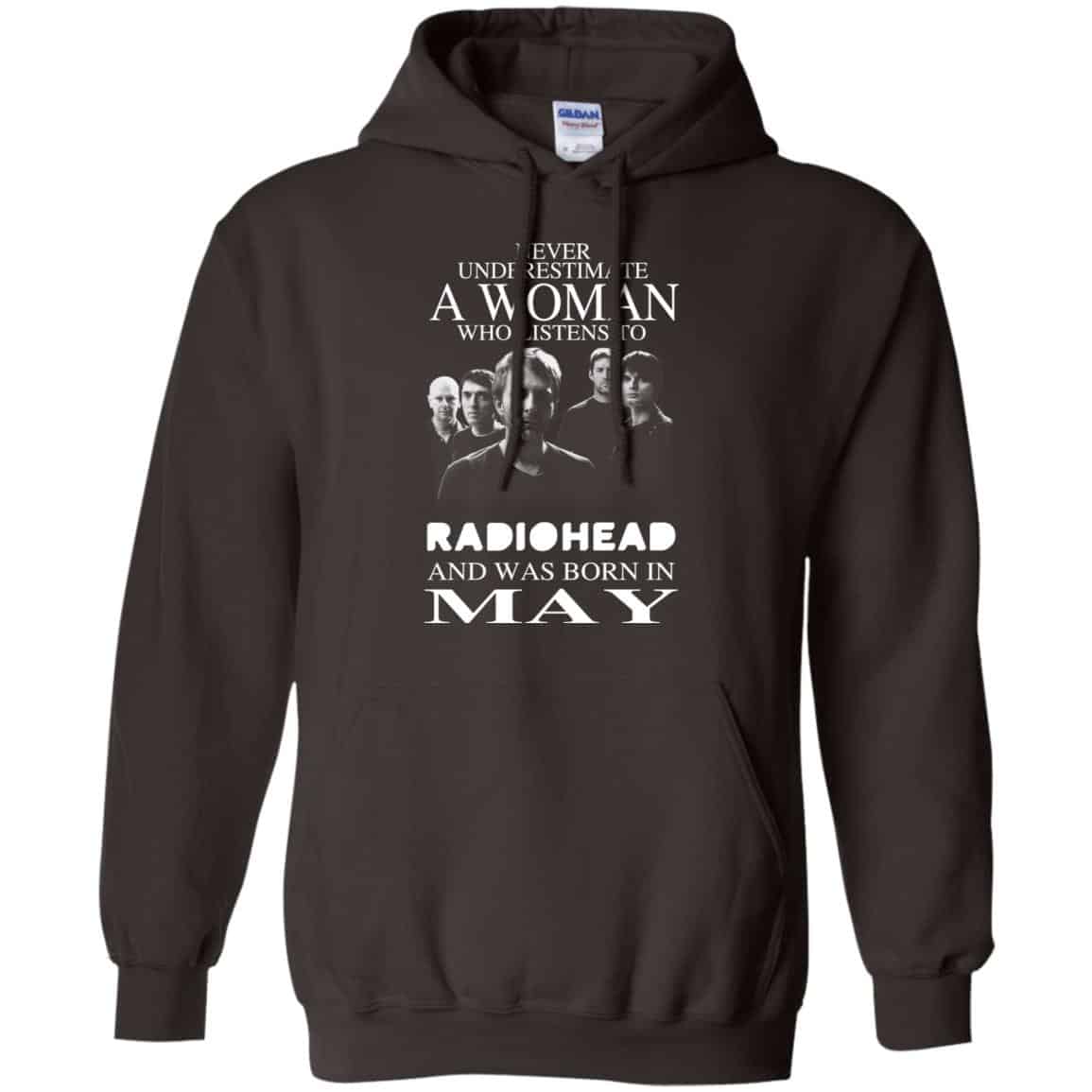 A Woman Who Listens To Radiohead And Was Born In May T-Shirts, Hoodie, Tank