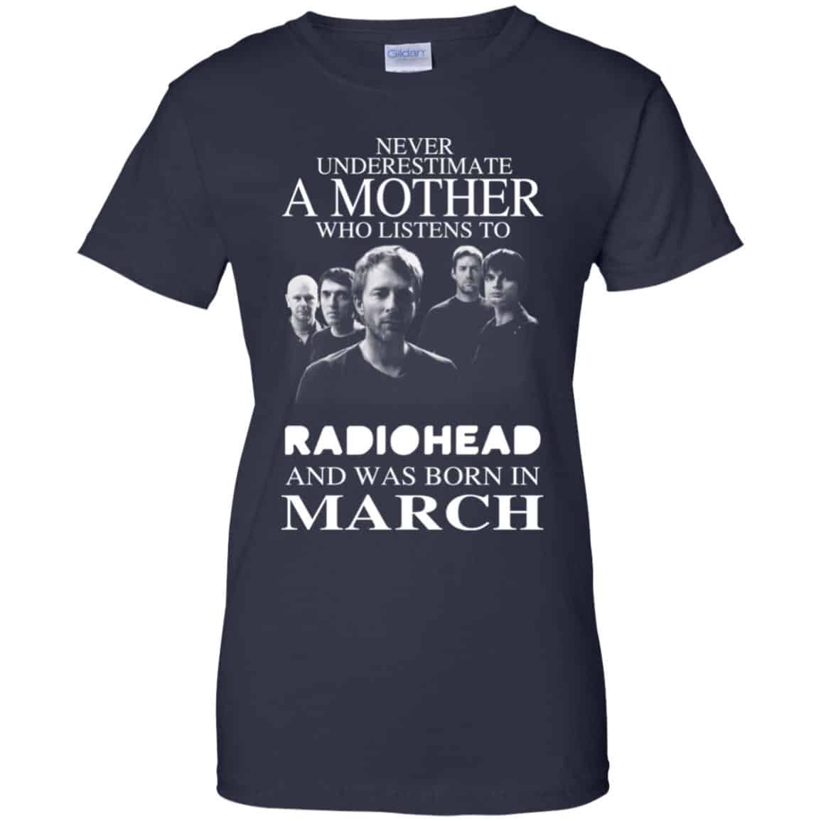 A Mother Who Listens To Radiohead And Was Born In March T-Shirts, Hoodie, Tank
