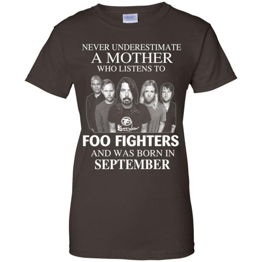 A Mother Who Listens To Foo Fighters And Was Born In September T-Shirts, Hoodie, Tank