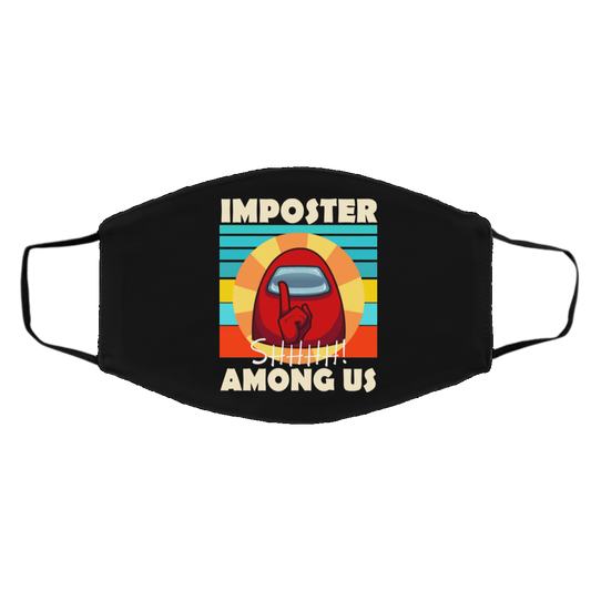 Imposter Shhhh Among Us Face Mask