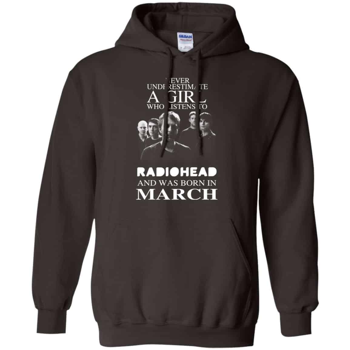A Girl Who Listens To Radiohead And Was Born In March T-Shirts, Hoodie, Tank