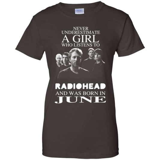 A Girl Who Listens To Radiohead And Was Born In June T-Shirts, Hoodie, Tank