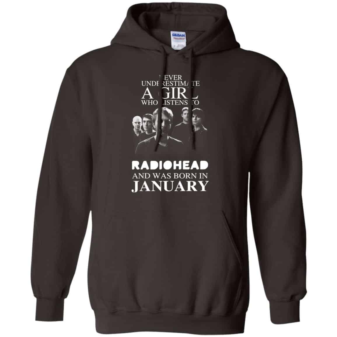 A Girl Who Listens To Radiohead And Was Born In January T-Shirts, Hoodie, Tank