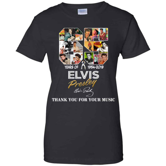 
	65 Years Of Elvis Presley 1954 2019 Thank You For Your Music Shirt, Hoodie, Tank
