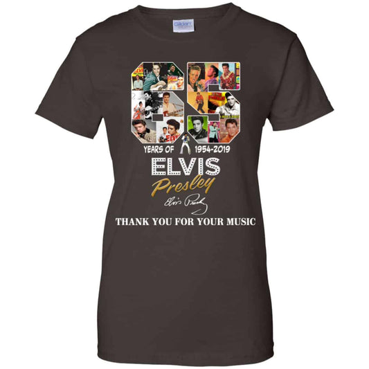 65 Years Of Elvis Presley 1954 2019 Thank You For Your Music Shirt, Hoodie, Tank