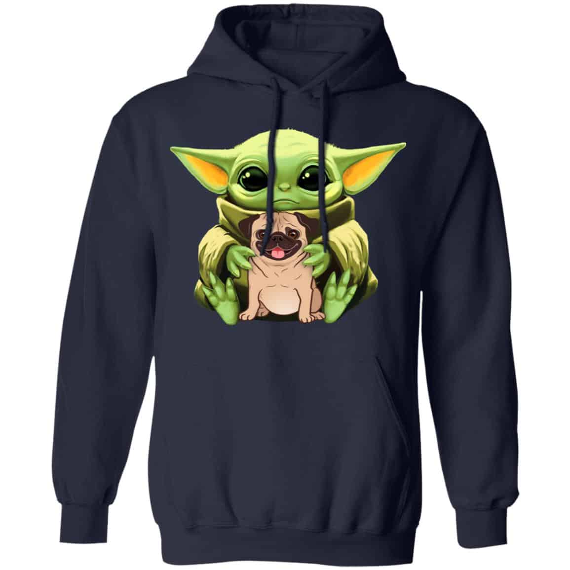 Baby Yoda Hug Pug Dog Shirt, Hoodie, Tank